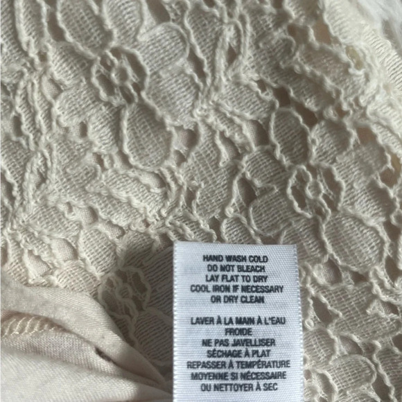 Juicy Couture Cream Lace Gold Button Shift Dress Size Medium - Picture 13 of 14